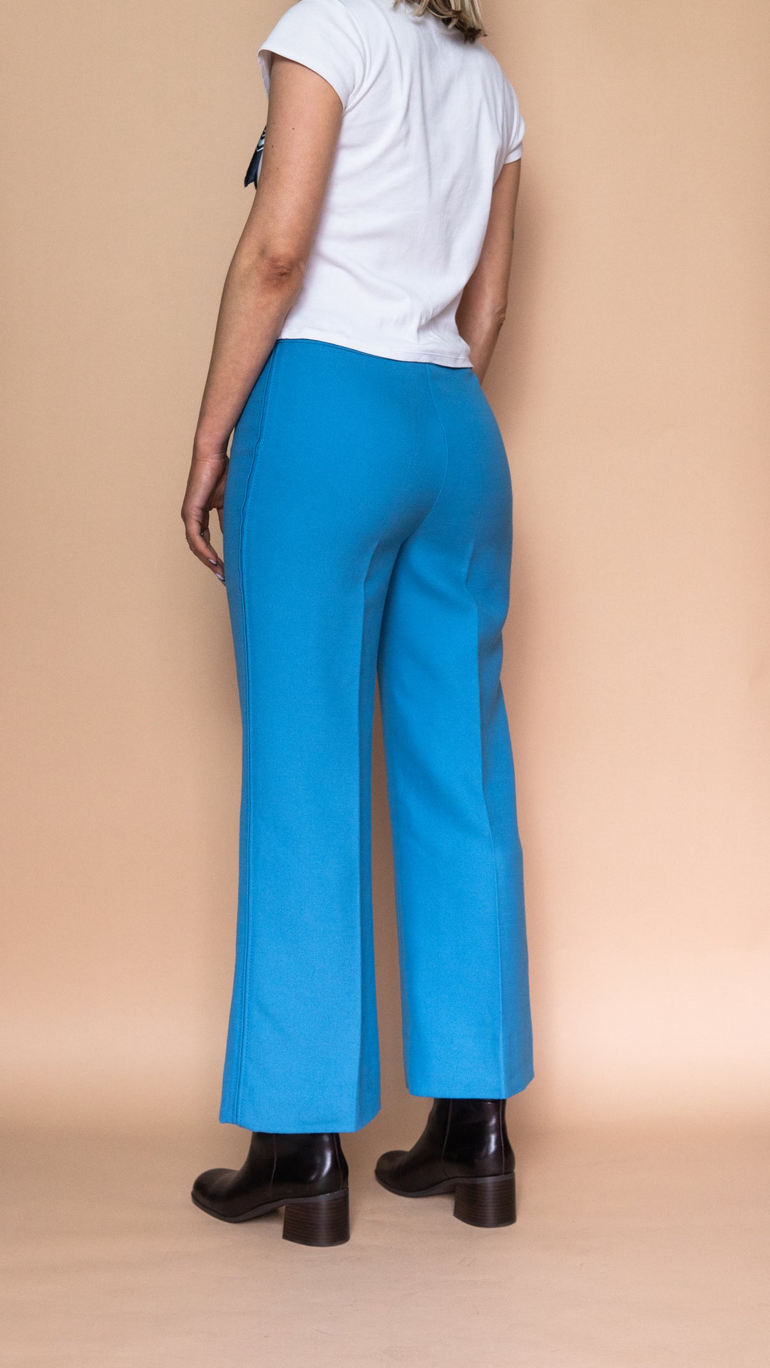 '70s BLUE DEAD-STOCK FLARES - Size S