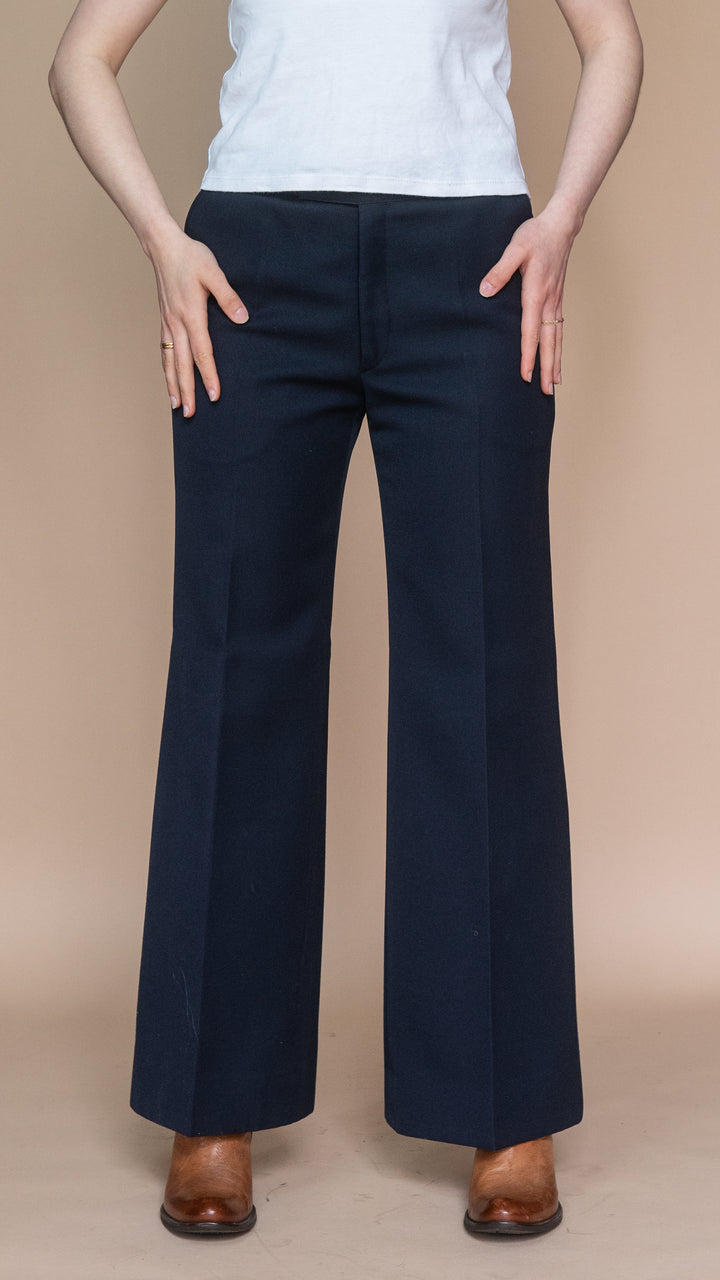 '70s NAVY FLARES - Size S